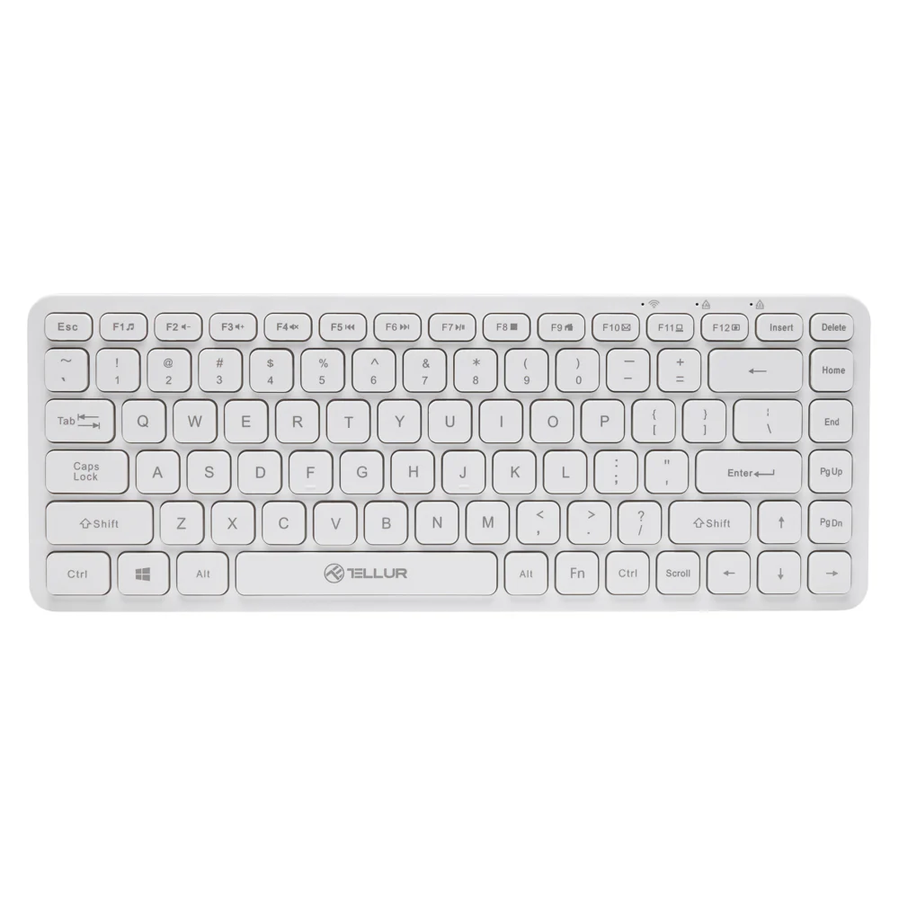 Wireless keyboard Tellur Mini White