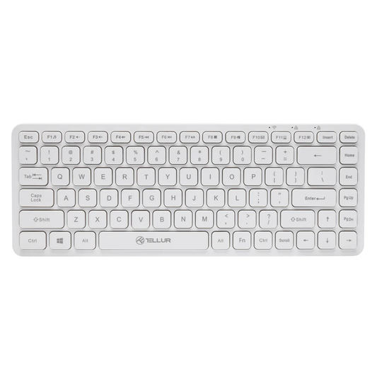 Беспроводная мини-клавиатура Tellur, белая