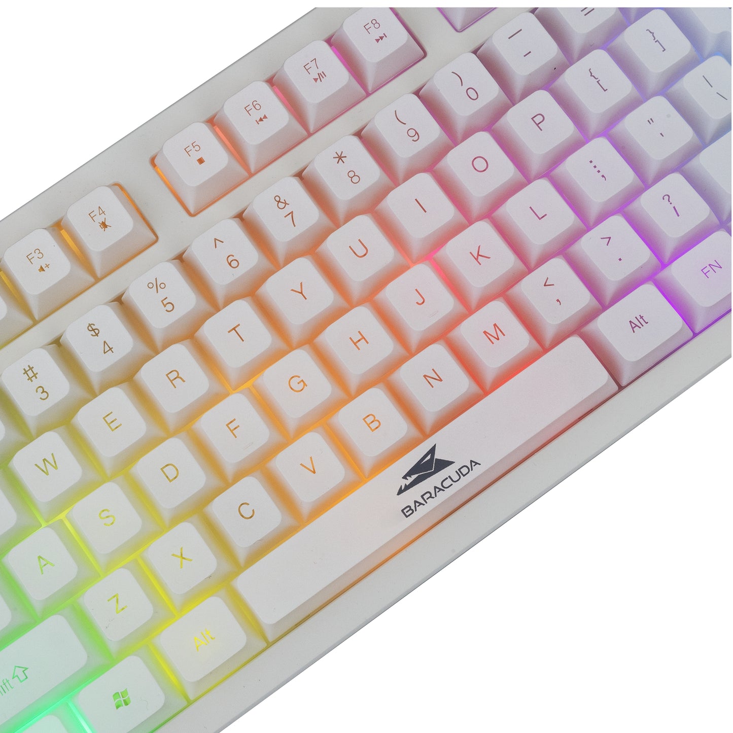 Baracuda Krill White US spēļu klaviatūra ar RGB apgaismojumu BGK-01114