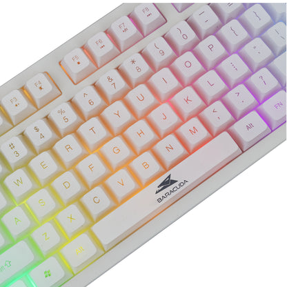 Baracuda Krill White US spēļu klaviatūra ar RGB apgaismojumu BGK-01114