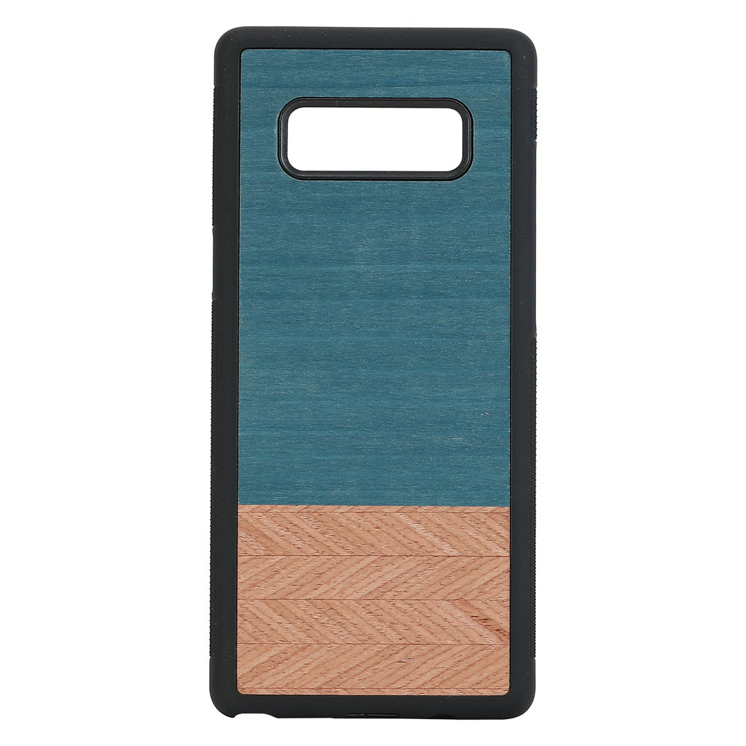 Smartphone cover made of wood and polycarbonate for Samsung Galaxy Note 8