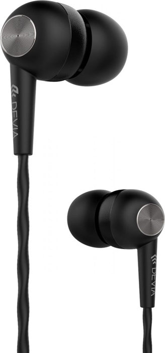 Headphones with Microphone Devia Kintone V2 3.5mm Black