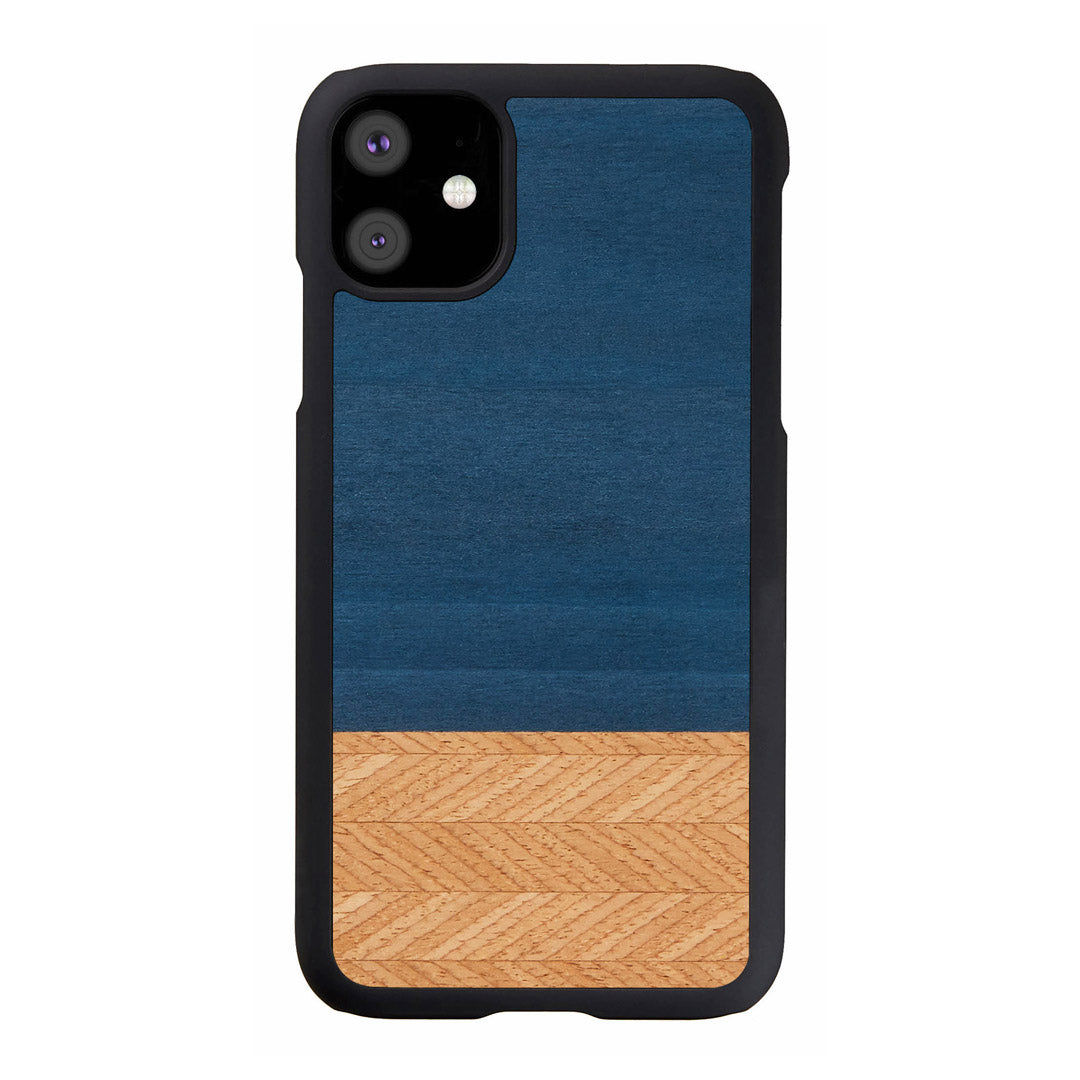 iPhone 11 cover - natural wood and polycarbonate, MAN&amp;WOOD