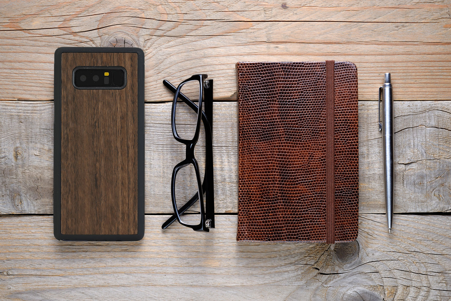 Viedtālruņa maciņš dabīgā koka Samsung Galaxy Note 8 MAN&WOOD