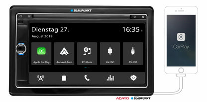Car multimedia system Blaupunkt Oslo 590 DAB with 6.75" capacitive display and DAB receiver