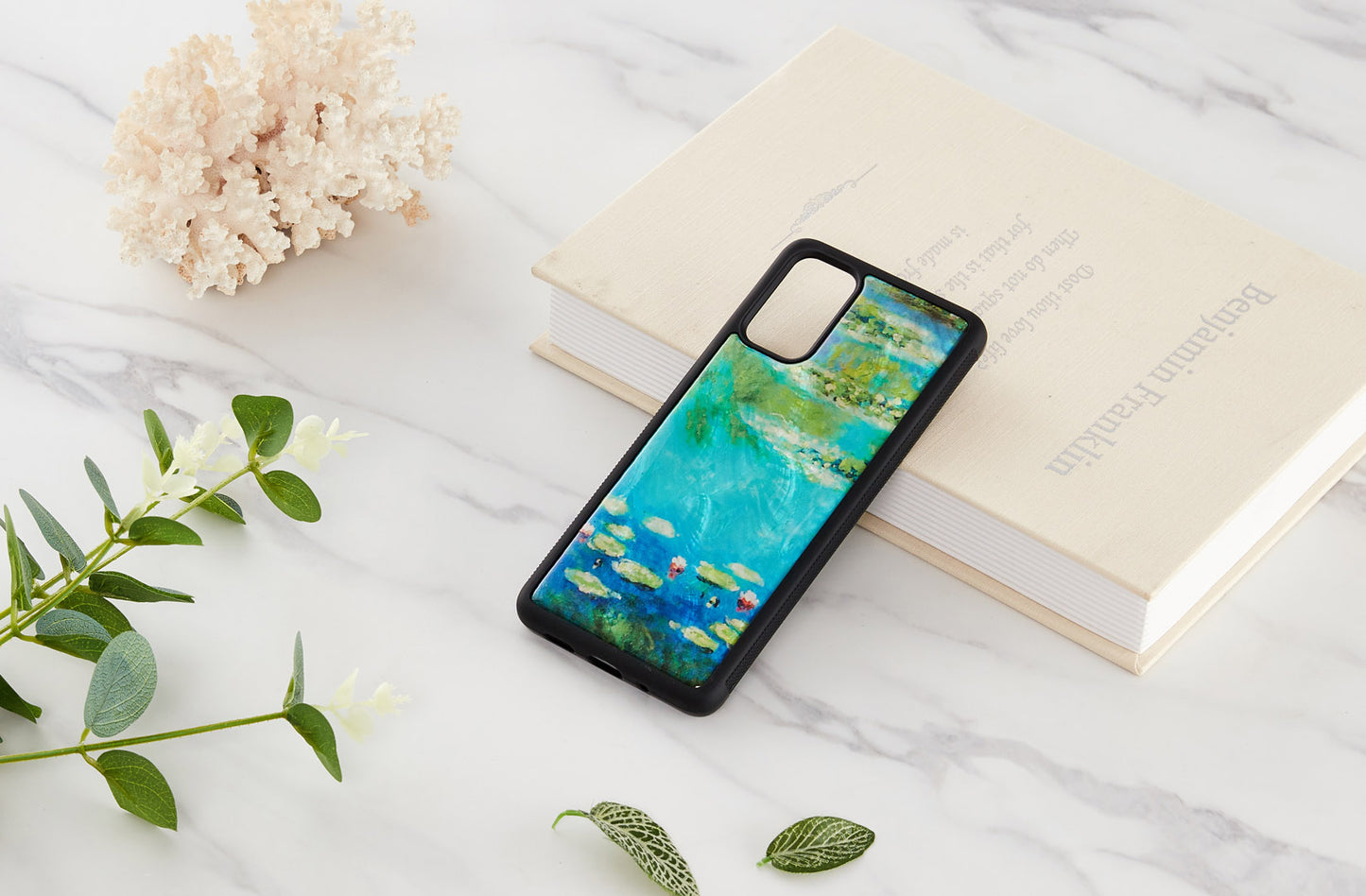 Черный чехол Water Lily для Samsung Galaxy S20+ iKins