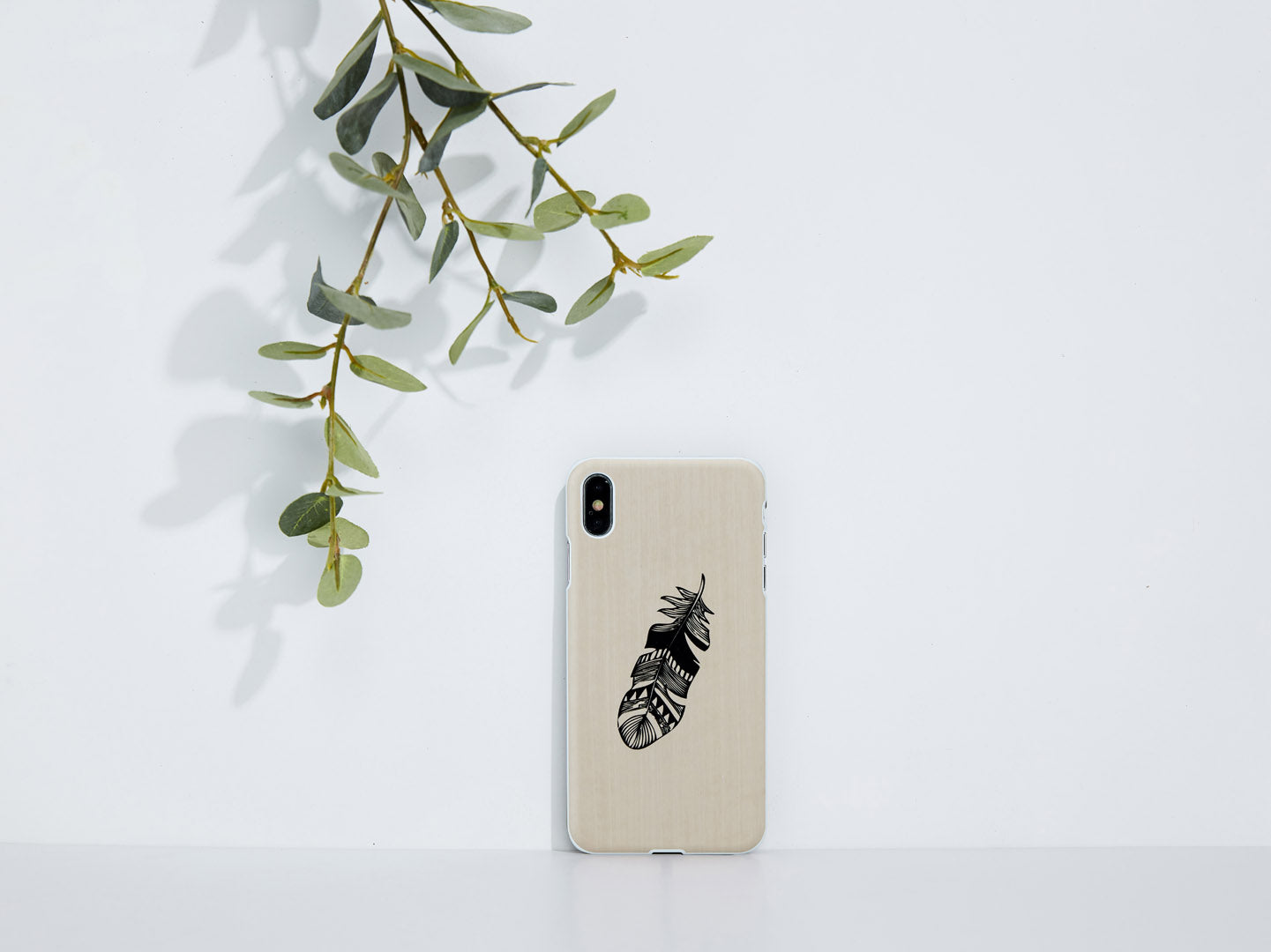 Smartphone cover for iPhone XS Max, Indian white, MAN&amp;WOOD