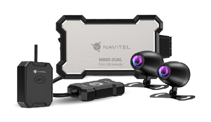 Moto videoreģistrators Navitel M800 DUAL ar Sony IMX307 sensoru