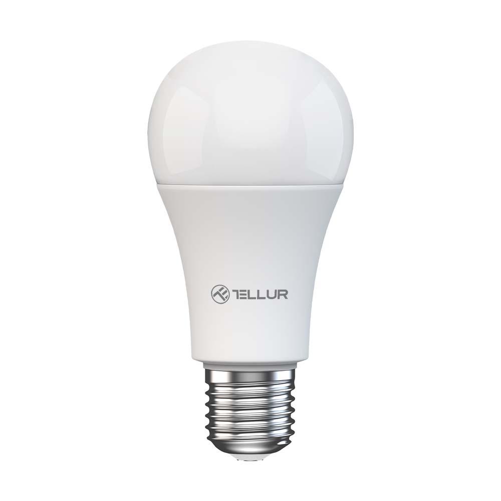 Viedā WiFi spuldze ar dimmeri, Tellur Smart E27, 9W, balta/silta