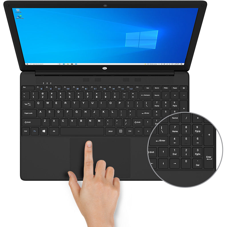 Klēpjdators. Techbite Zin 4 15.6''/N4000/4GB/128GB/Intel FHD/Win10 Pro Melns - Lielāks Ekrāns, Lielākas Iespējas