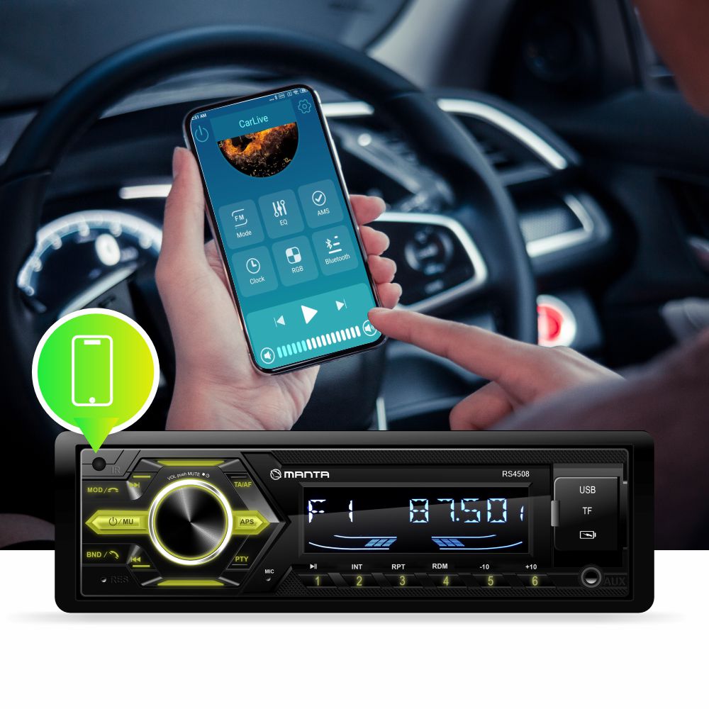 Automagnētola ar Bluetooth un USB – Manta RS4508 Ottawa