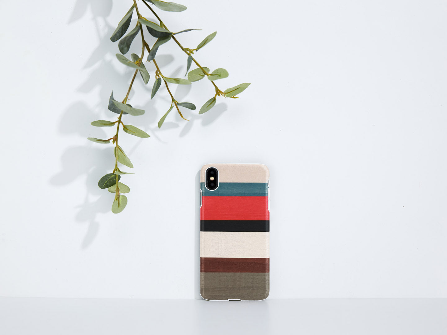 Viedtālruņa vāciņš dabīgā koka iPhone X/XS Man&Wood