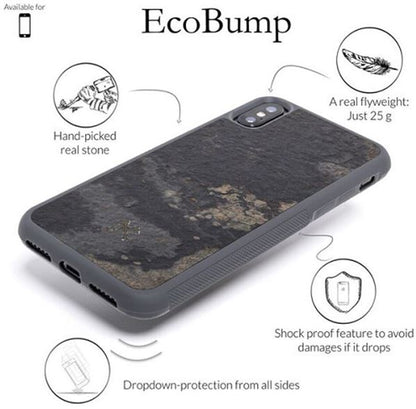 Woodcessories Stone Collection EcoCase iPhone Xr camo gray sto054