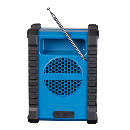 Workplace radio with Bluetooth and FM, waterproof, Denver WRB-60