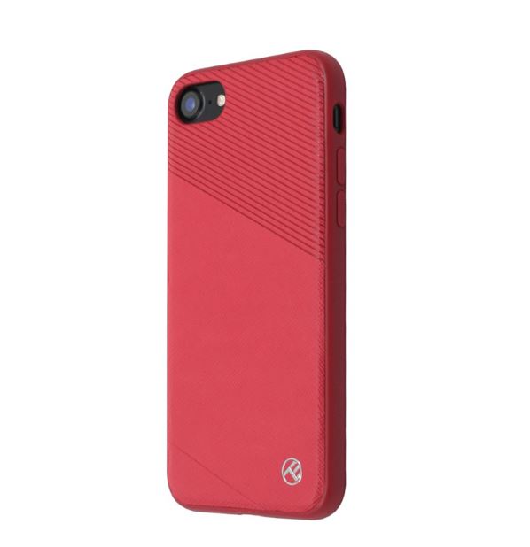 iPhone 8 cover with relief, red - Tellur