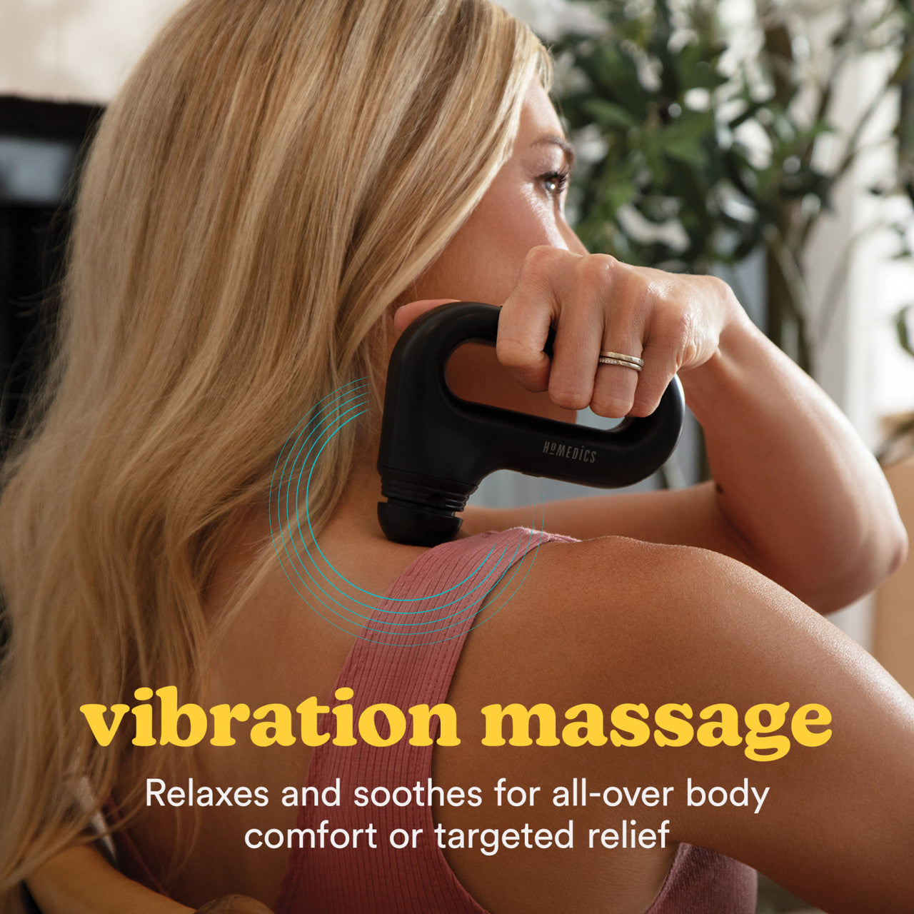 Portable vibrating massage gun, Homedics HHP-120BK