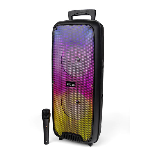 Bluetooth Speaker with Karaoke, 20W, RGB LED, FM Radio, Media-Tech MT3178 Flamezilla