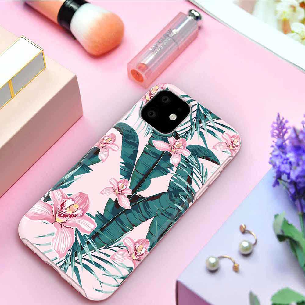 Чехол для iPhone 11 Pro Max с защитой камеры — Devia Perfume Lily Pink