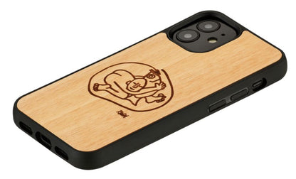 iPhone 12 mini wooden case with fish - MAN&amp;WOOD