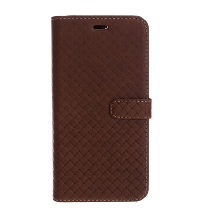 Leather book cover for iPhone 7 - Tellur, brown