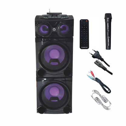 Bluetooth Skaļrunis ar Karaoke, 100W, Bluetooth 4.2, FM Radio, Manta SPK5520 Cube