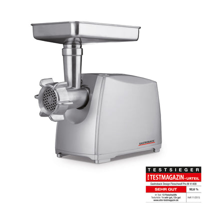 Gaļas Maļamā Mašīna Gastroback 41408 Design Mincer Pro M, Elektroniski Regulējams Motors, Alumīnija Korpuss, Sensora Vadības Panelis, Nerūsējošā Tērauda Nazis