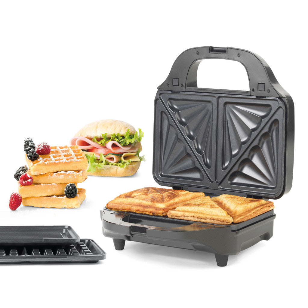 3-in-1 Appetizer Grill with XL Plates and Automatic Temperature Control - Petra PT2143TVDEEU7