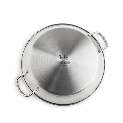 Stainless steel paella pan 32cm Jata HPAE2132