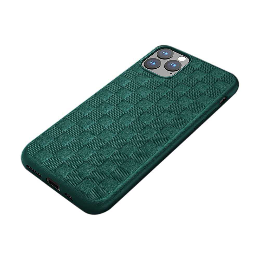 iPhone 11 Pro Max case, green, Devia Woven2 TPU design