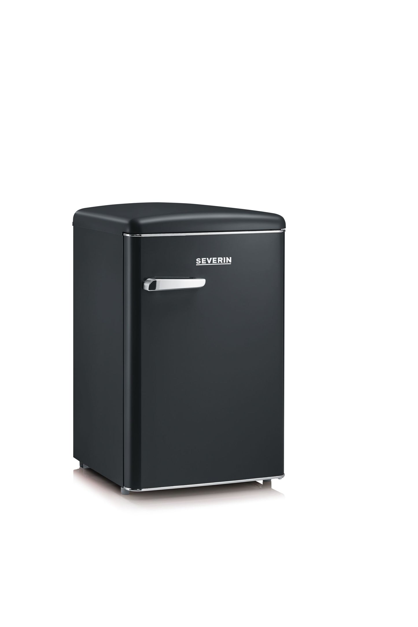 Freestanding black refrigerator with freezer, Severin RKS 8832