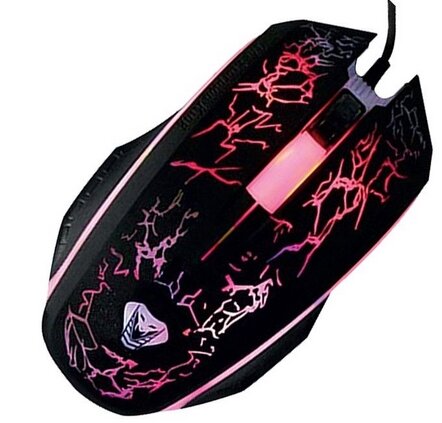 Optical Mouse with Lighting and Rubber Cover Media-Tech MT1117 Cobra Pro X-Light