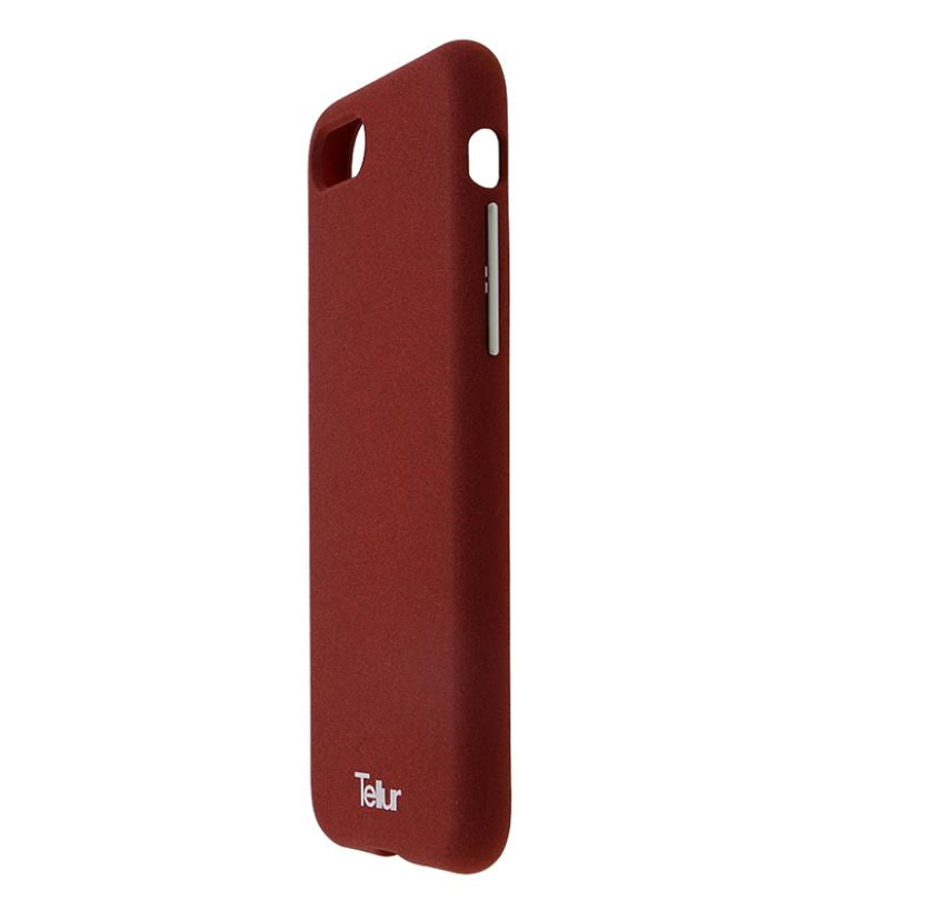 Soft case with rough surface for iPhone 7, Tellur burgundy