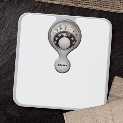 Mechanical bathroom scale with magnifying glass, Salter 484 WHDRFEU16