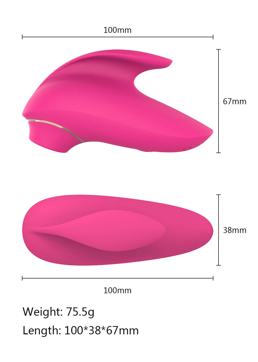 Vacuum Clit Massager Rose Pink from Erolab (VVS01r)