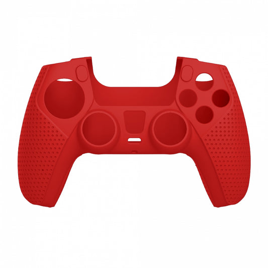 PS5 kontrollera silikona futrālis White Shark PS5-541 Body Lock Red, sarkans