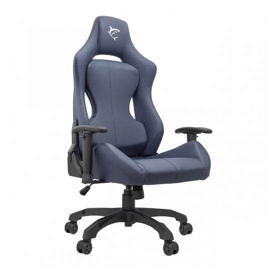 Gaming Chair with 2D Armrests MONZA-BL White Shark