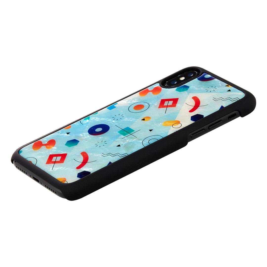 Smartphone case iPhone XS/S, black mother of pearl, iKins