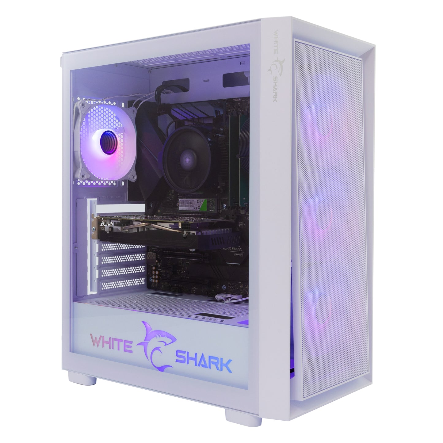 Computer case with RGB fans - White Shark GCC-2401 Warhead-3 