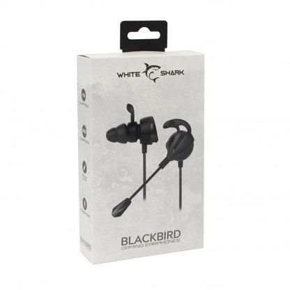 Headphones White Shark GE-537 Blackbird In-Ear, Black - Ergonomic Design and Comfort