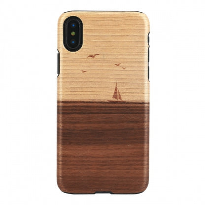 Smartphone cover for iPhone X/XS, natural wood, MAN&amp;WOOD