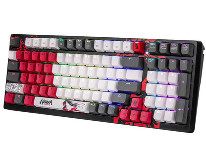 Compact mechanical keyboard with RGB lighting, A4Tech Bloody S98