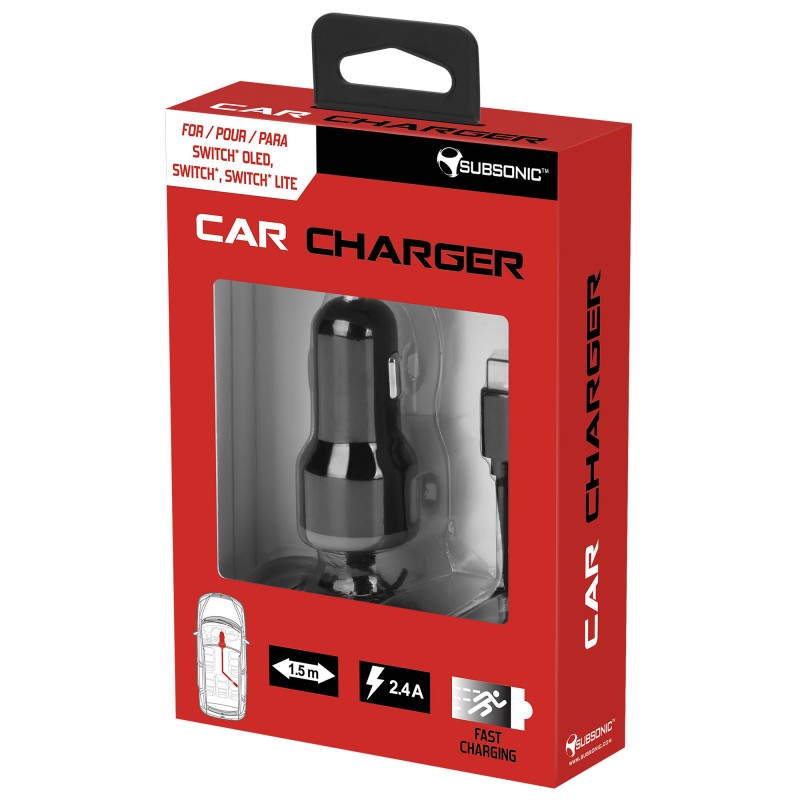 Subsonic Car Charger for Switch