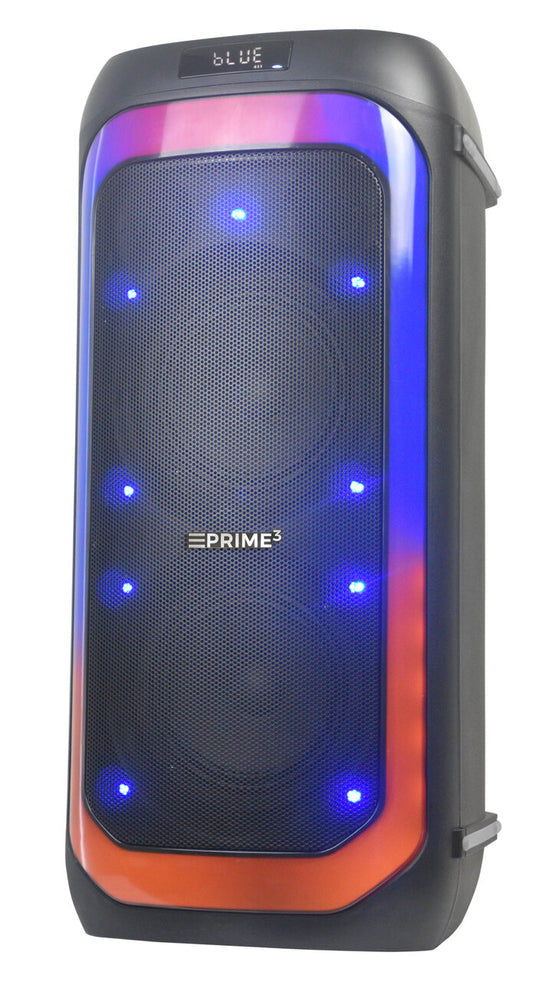 Bluetooth Speaker with Karaoke, 6000W, LED Lighting, FM Radio, Prime3 APS61 Pulse