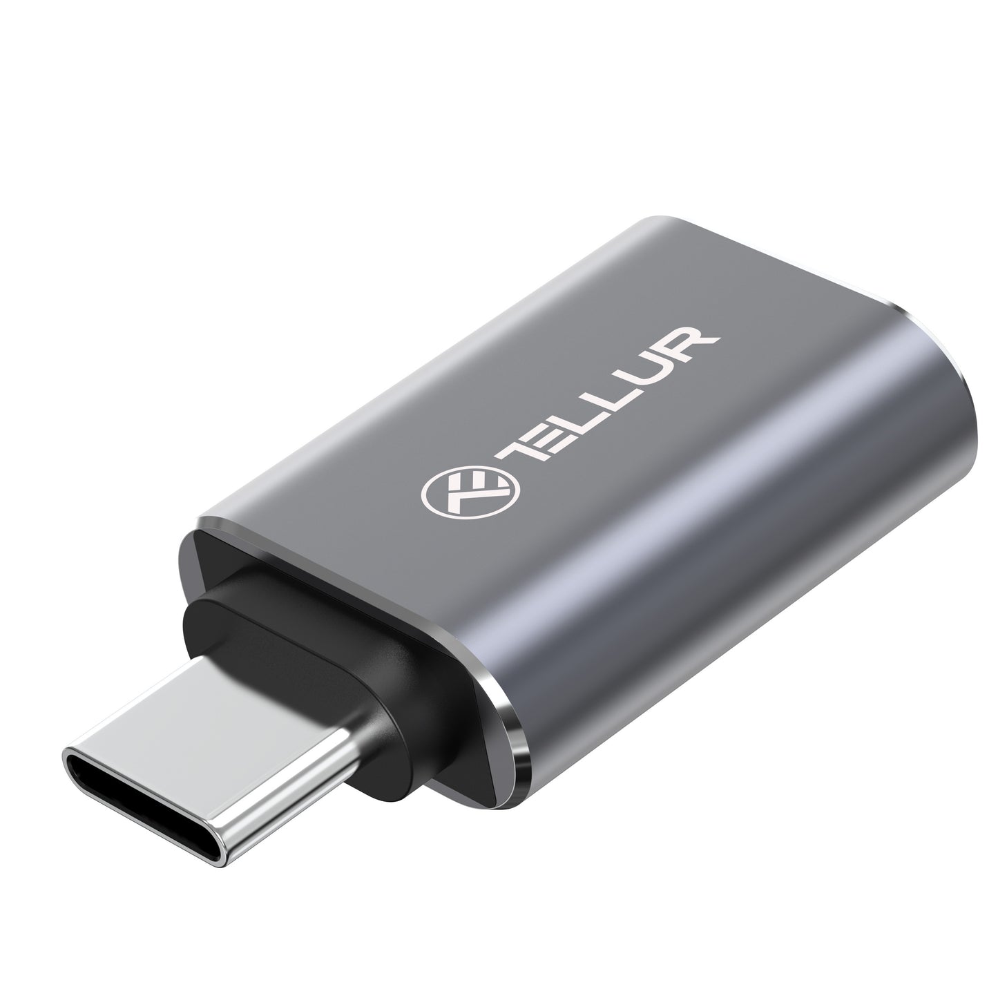 Переходник Tellur USB-C на USB-A M/F, 10 Гбит/с, алюминиевый сплав 3A