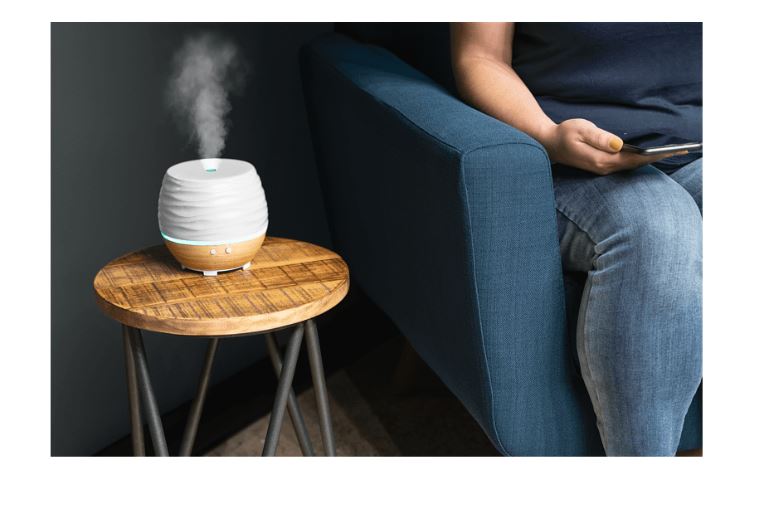 Ultrasonic aroma diffuser with ceramic design, Ellia ARM-535TWT-WW