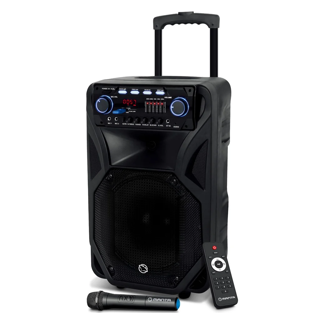 Portable Speaker With Bluetooth, Disco Lights - Manta SPK5021PRO