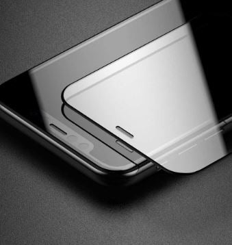 iPhone 11 Pro, черный, с антибликовым закаленным стеклом Devia Van, весь вид 