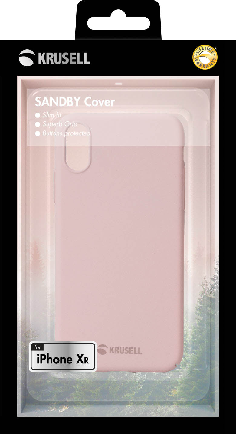 Чехол Krusell Sandby Apple iPhone XR пыльно-розовый 