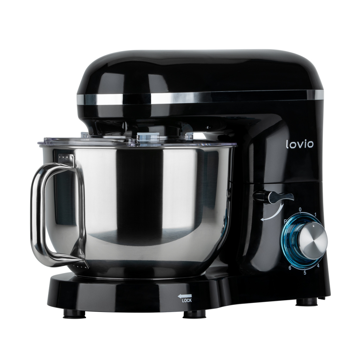 Stacionārais mikseris 6.2L, 1900W, Lovio ChefAssistant Black