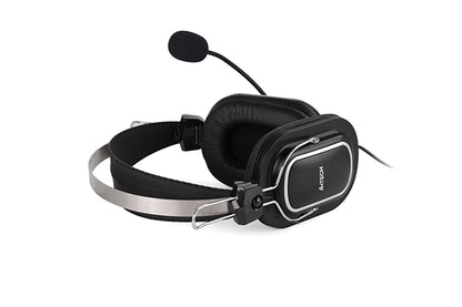 Binaural Headphones Black - A4Tech HS-50